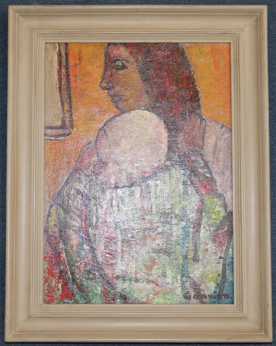 Reg Gammon (1894-1997) Mother and child, 14.5 x 10.5in.